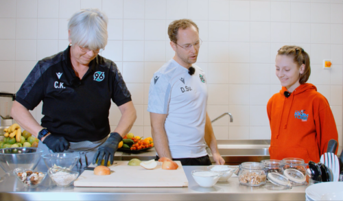 Marie zu Besuch bei der 96-Akademie